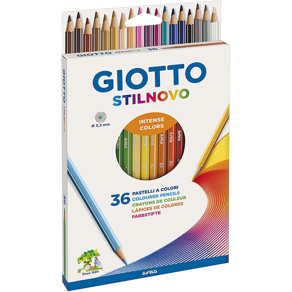 Giotto Stilnovo Colouring Pencils Assorted Intense Colours Pack of 36