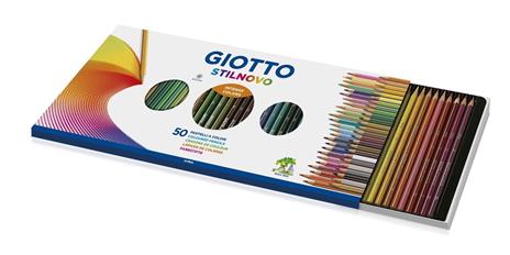 Giotto Stilnovo Colouring Pencils Assorted Pack of 50 With Sharpener