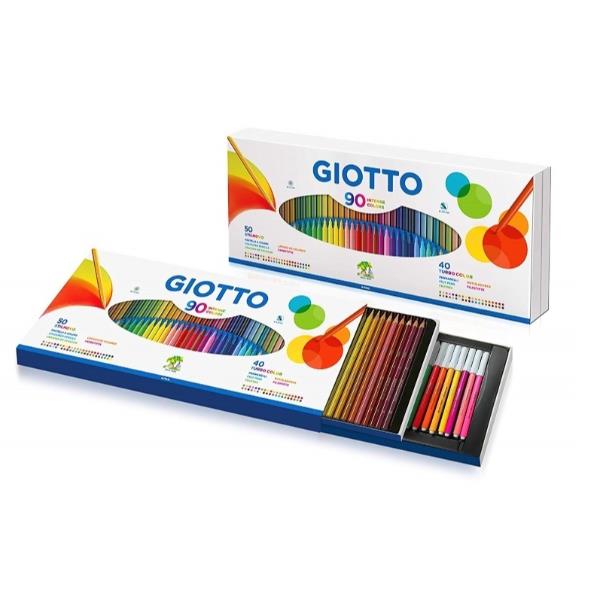 Giotto Stilnovo Colouring Pencils Assorted Pack of 90 With Sharpener