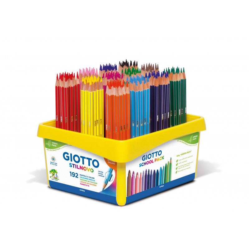 Giotto Stilnovo Colouring Pencils Assorted Schoolpack of 192