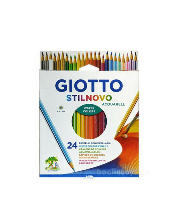 Giotto Stilinovo Aquarell Colouring Pencils Assorted Pack of 24