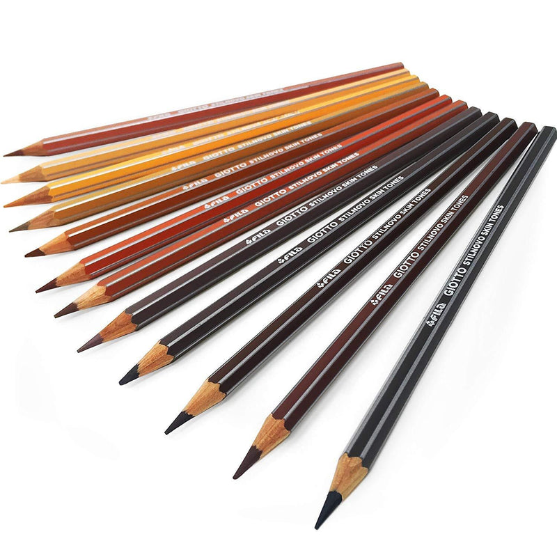 Giotto Stilinovo Colouring Pencils Skin Tones Pot of 48