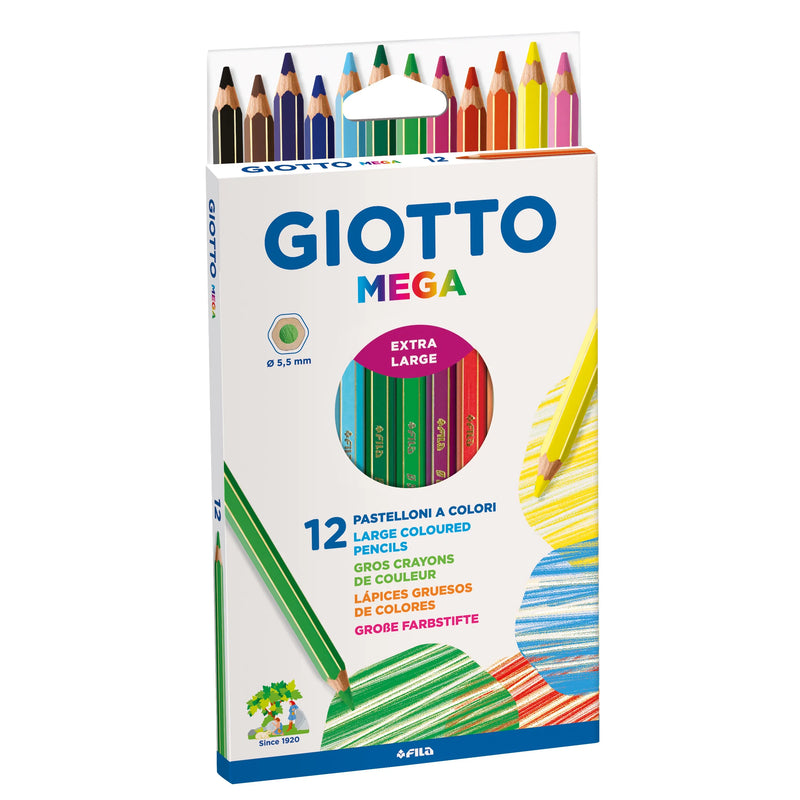 Giotto Mega Colouring Pencils Set of 12