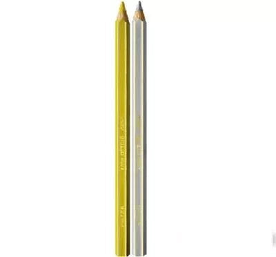 Giotto Mega Large Metallic Colouring Pencils 14 Gold & 10 Silver Pot of 24