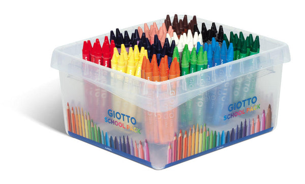 Giotto Cera Assorted Wax Crayons Schoolpack of 144