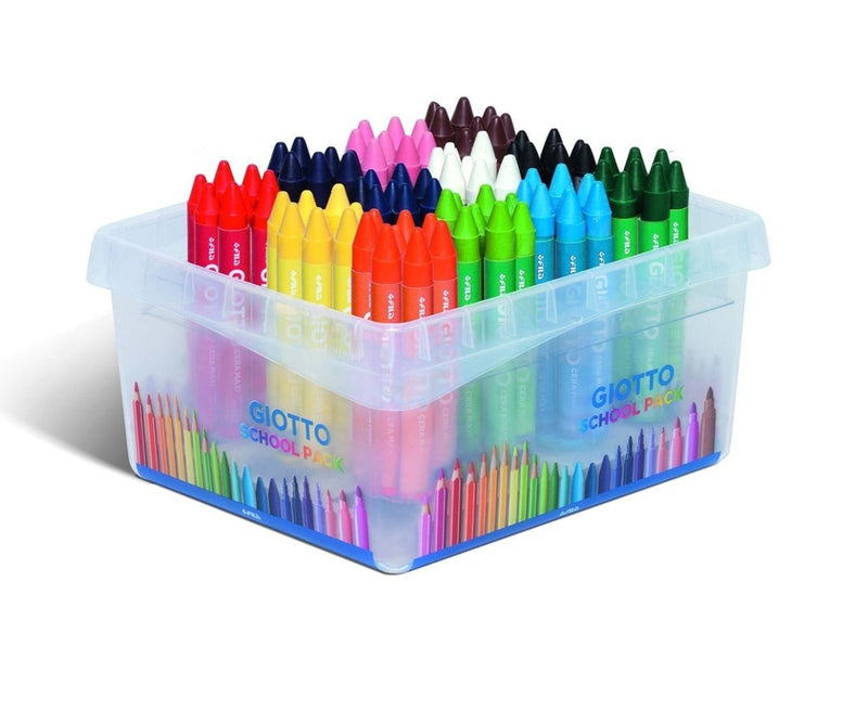 Giotto Cera Maxi Assorted Large Max Crayons Schoolpack of 96