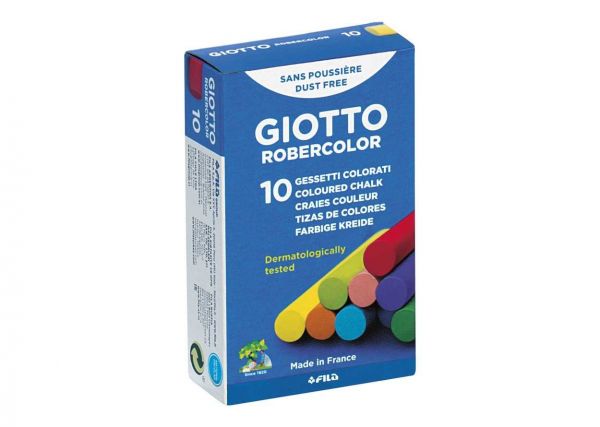 Giotto Robercolor Assorted Colours Chalk Box of 10