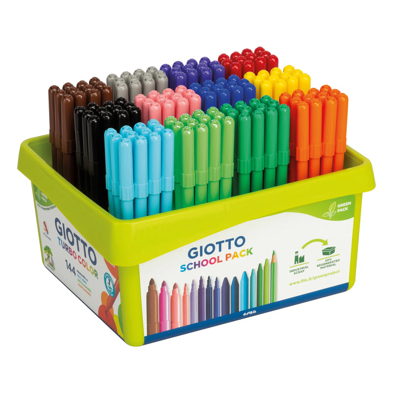 Giotto Turbo Color Markers Schoolpack of 144