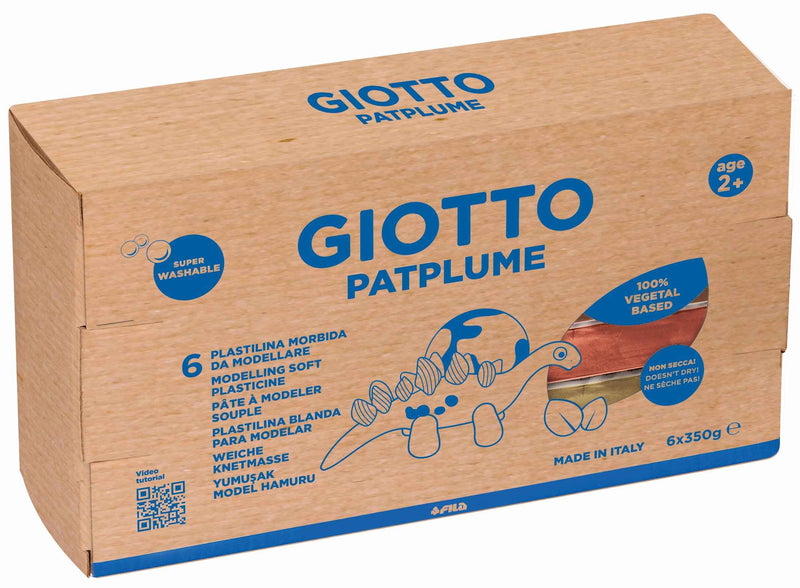 Giotto Patplume 350g Skin Tones Soft Modelling Plasticine Set of 6