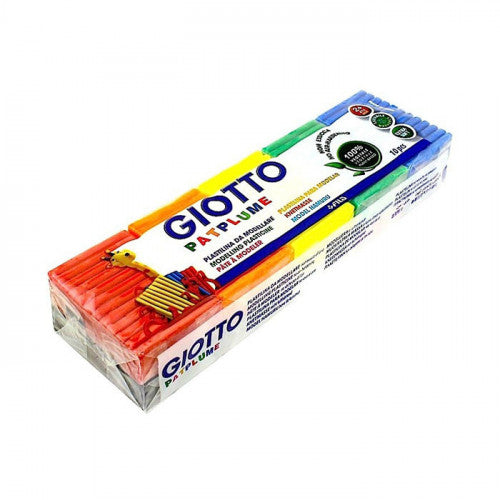 Giotto Patplume 50g Assorted Colours Soft Modelling Plasticine Set of 10