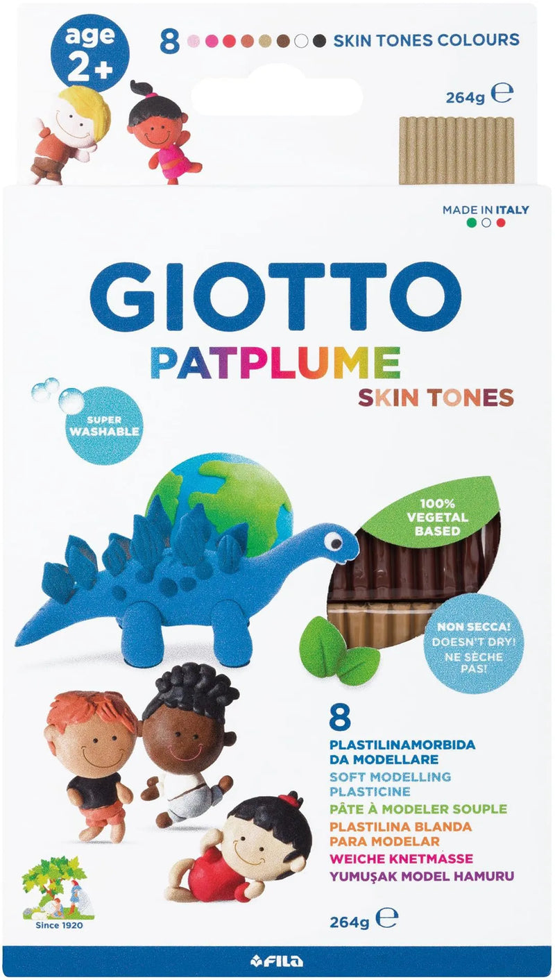 Giotto Patplume 33g Skin Tones Soft Modelling Plasticine Set of 8