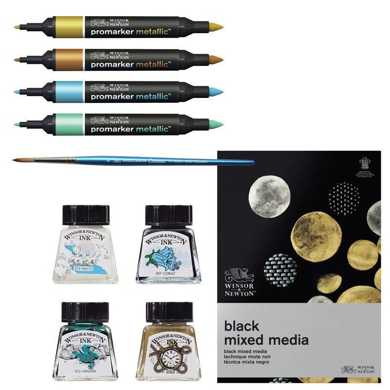 Winsor & Newton Mixed Media Metallic Set