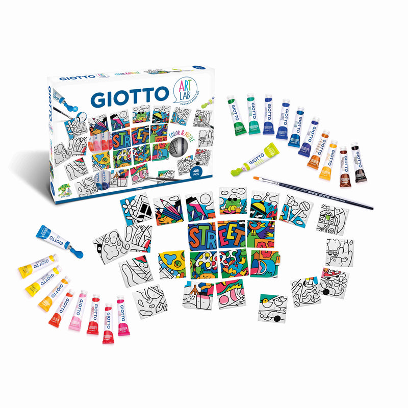 Giotto Art Lab Color And Puzzle Drawing 46 Piece Set