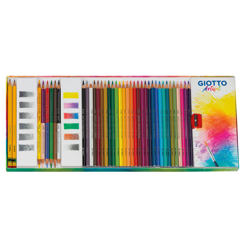 Giotto Artiset Starter Set For Wet Painting Techniques 63 Piece Set