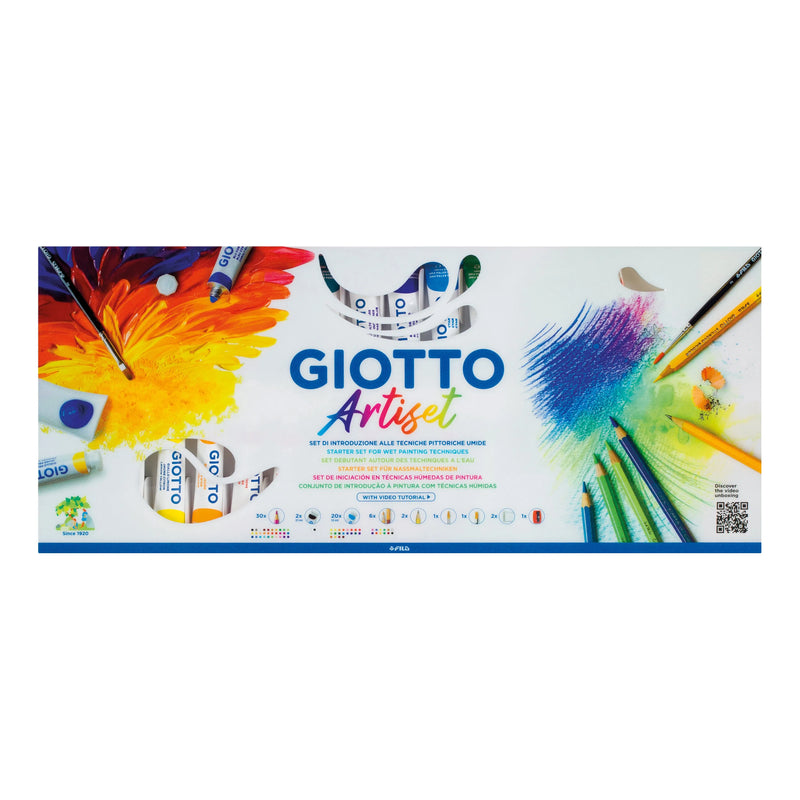 Giotto Artiset Starter Set For Wet Painting Techniques 63 Piece Set