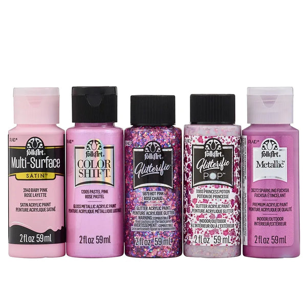 FolkArt Best of Pink Acrylic Paint Set