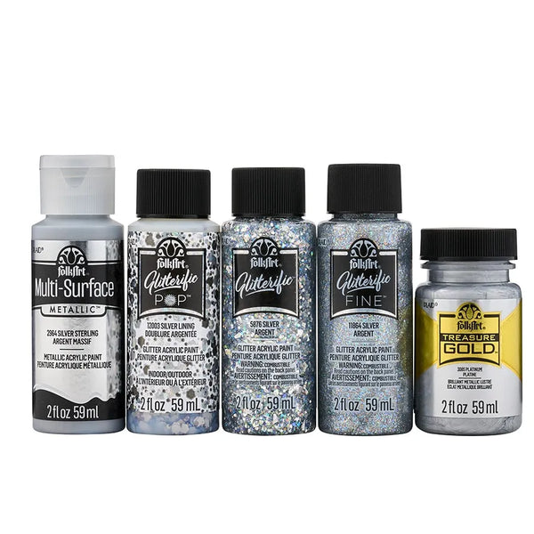 FolkArt Best of Silver Acrylic Paint Set