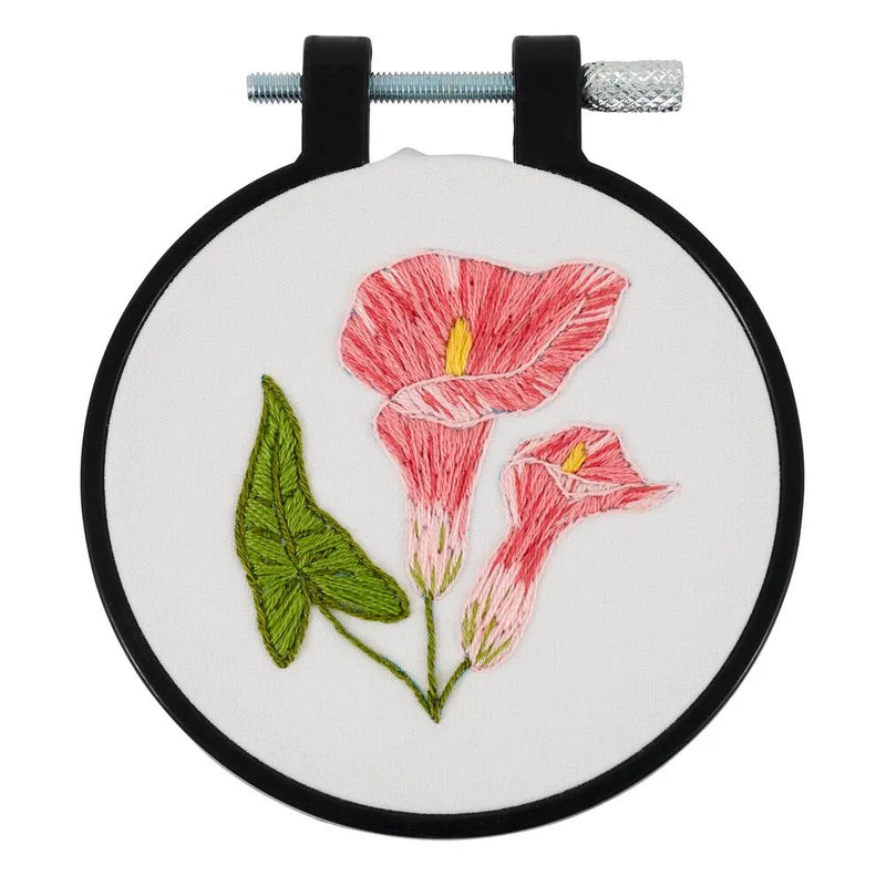 Bucilla 3" Delicate Lily Stamped Embroidery Kit