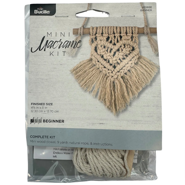 Bucilla Mini Banner Macrame Kit