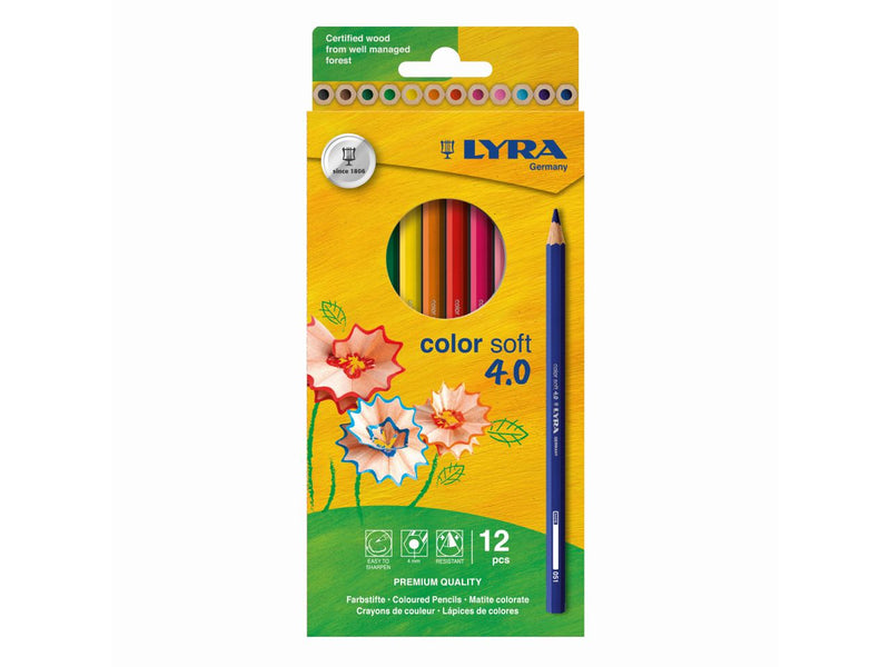 Lyra Color Soft 4.0 Assorted Colouring Pencils Set of 12