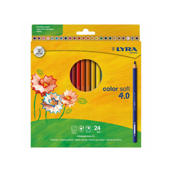 Lyra Color Soft 4.0 Assorted Colouring Pencils Set of 24