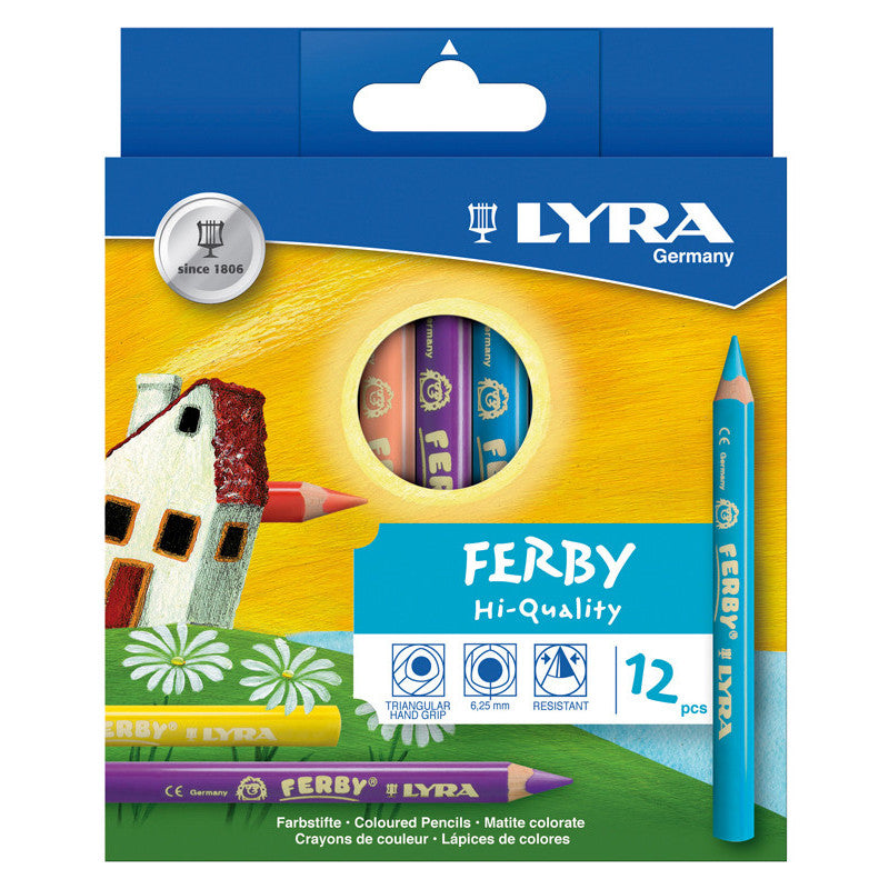 Lyra Super Ferby Nature Assorted Colouring Pencils Pack of 12