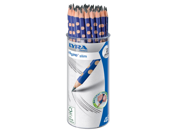 Lyra Groove Slim Graphite B Pencils Pot of 48