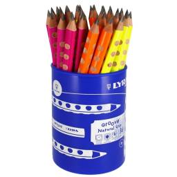 Lyra Groove Graphite B Neon Lacquered Pencils Pot of 36