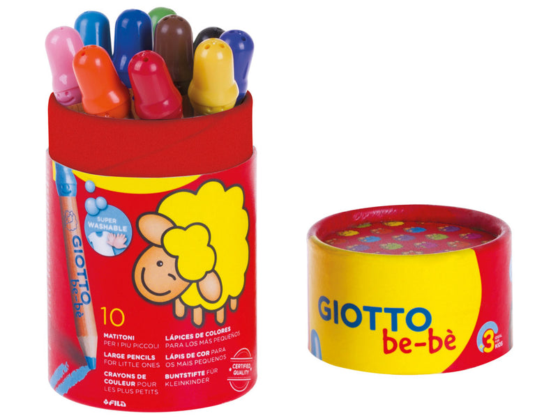 Giotto Be-Be Super Large Pencils Pot of 10