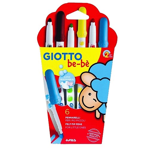 Giotto Be-Be Fibre Pens Set of 6