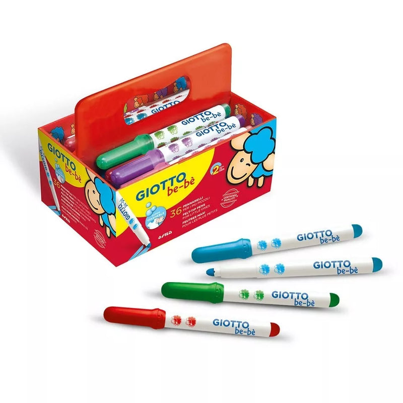 Giotto Be-Be Fibre Pens School Pack of 36