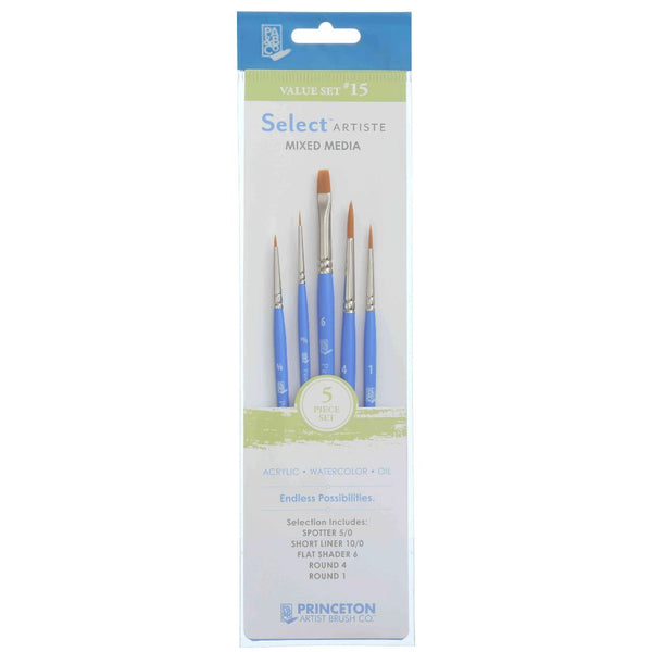 Princeton Select Artiste Brush Set No. 15 - Set of 5