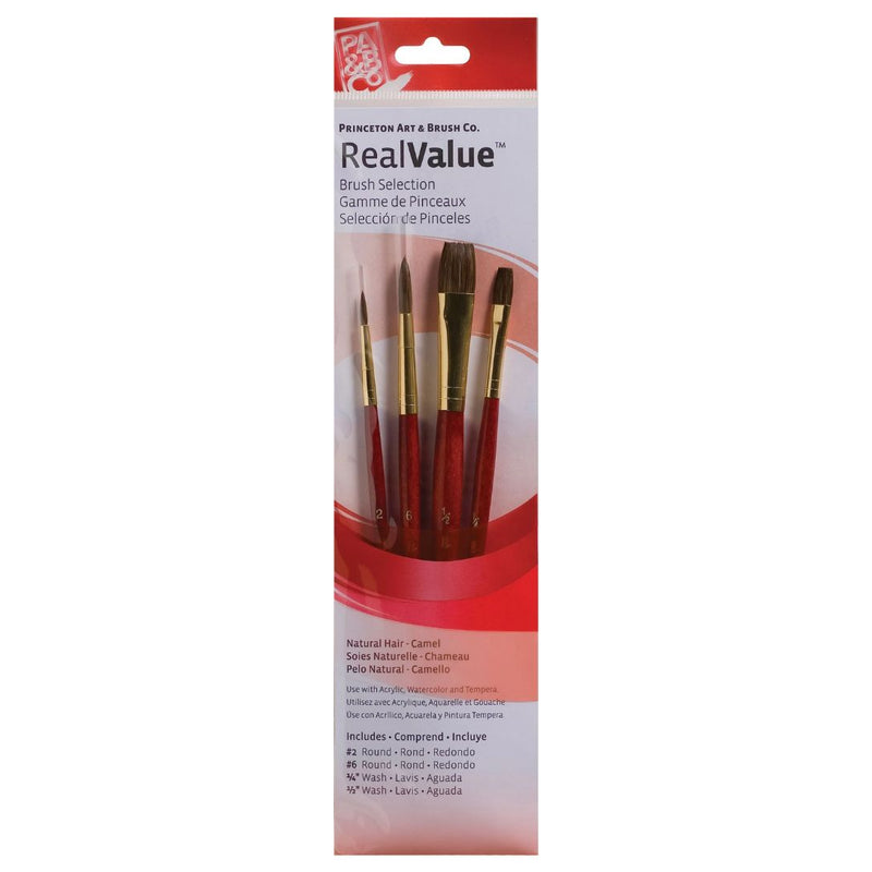 Princeton Real Value Natural Hair 9121 Brushes Set of 4