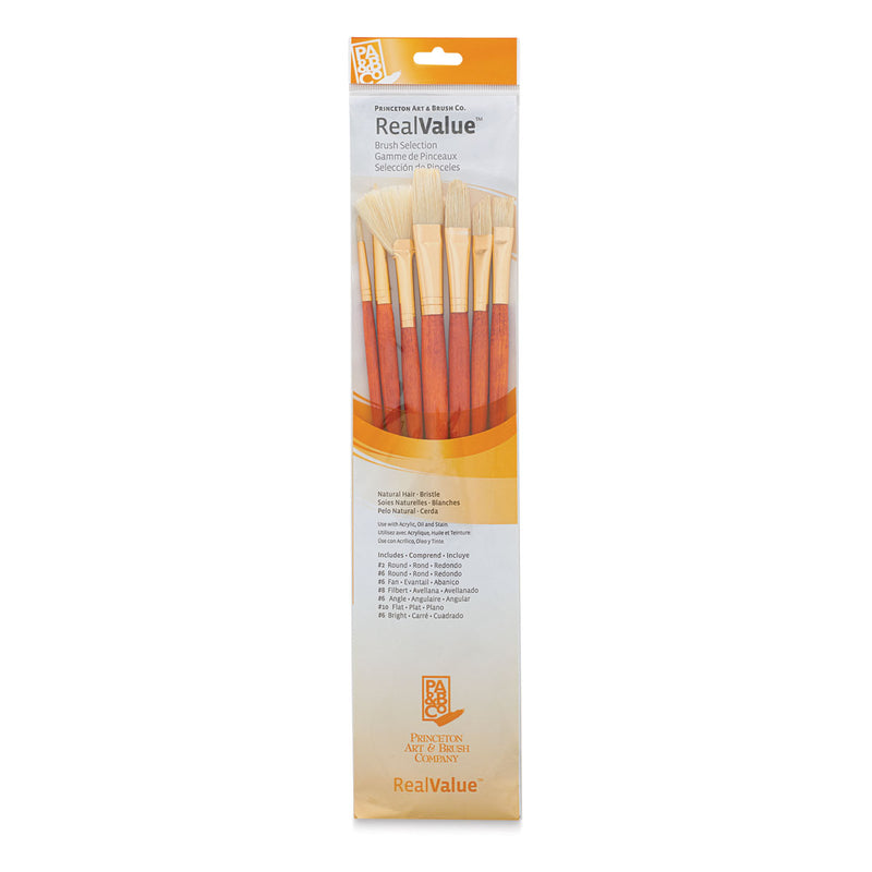 Princeton Real Value Natural Bristle 9154 Brushes Set of 7