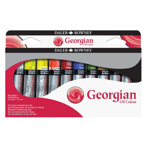 Daler Rowney Georgian Oil Introduction Paint Set of 10x22ml