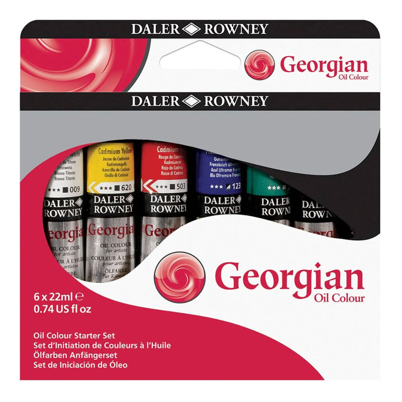 Daler Rowney Georgian Oil Starter Paint Set of 6x22ml