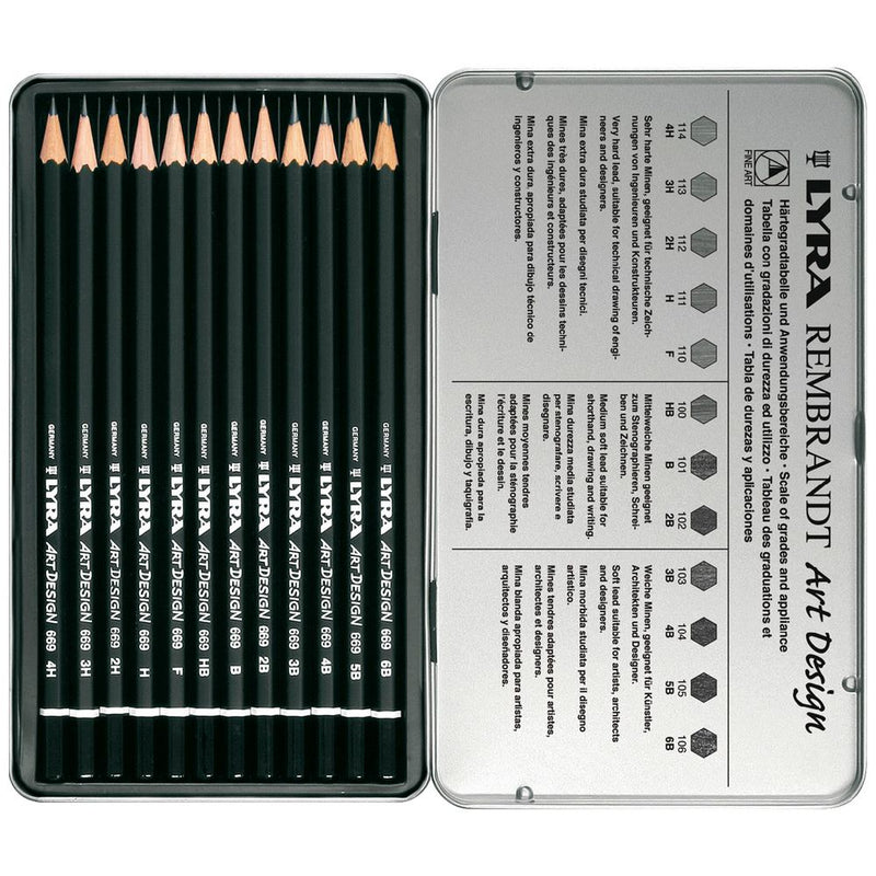 Lyra Rembrandt Art Design Pencils Set of 12