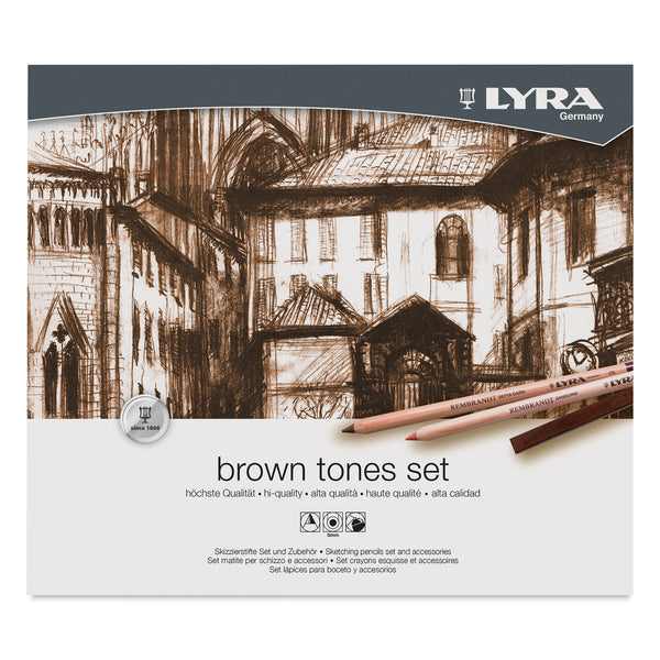 Lyra Assorted Brown Tones Sketching Set of 25