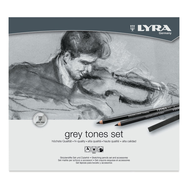 Lyra Assorted Grey Tones Sketching Set of 25