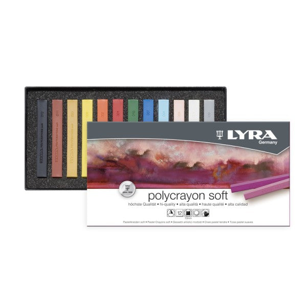 Lyra Polycrayon Soft Chalk Set of 12