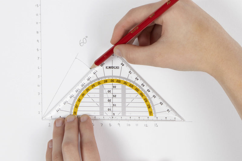 Celco 2 In 1 Set Square & Protractor