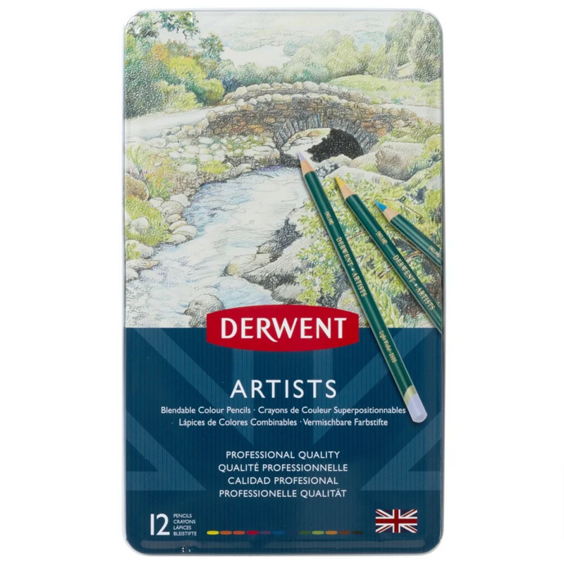 Derwent Artists' Pencil Tin of 12