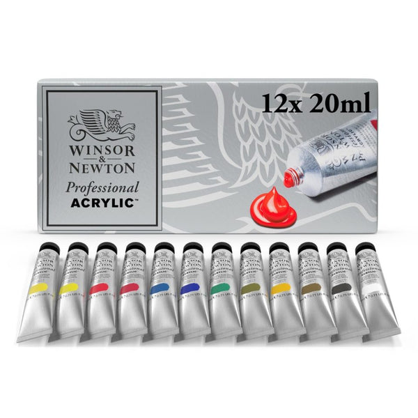 Winsor & Newton Professional Acrylic Paint 20ml - Set Of 12