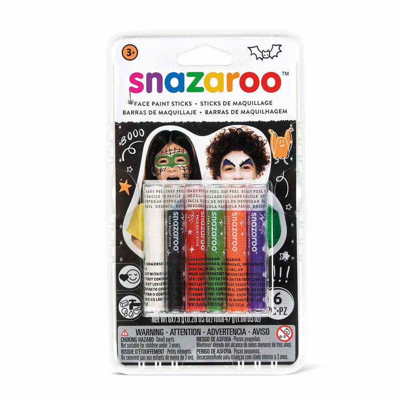 Snazaroo Halloween Facepaint Sticks Set of 6