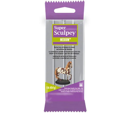 Sculpey Super Medium Blend 454g Grey Ceramic Clay