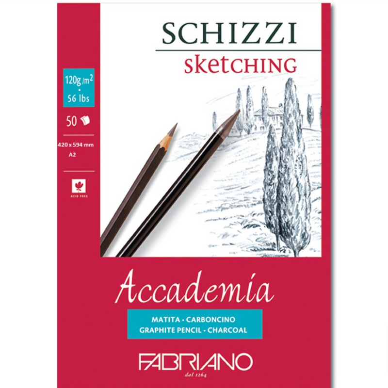 Fabriano Accademia 120gsm A2 50 Sheets Pad