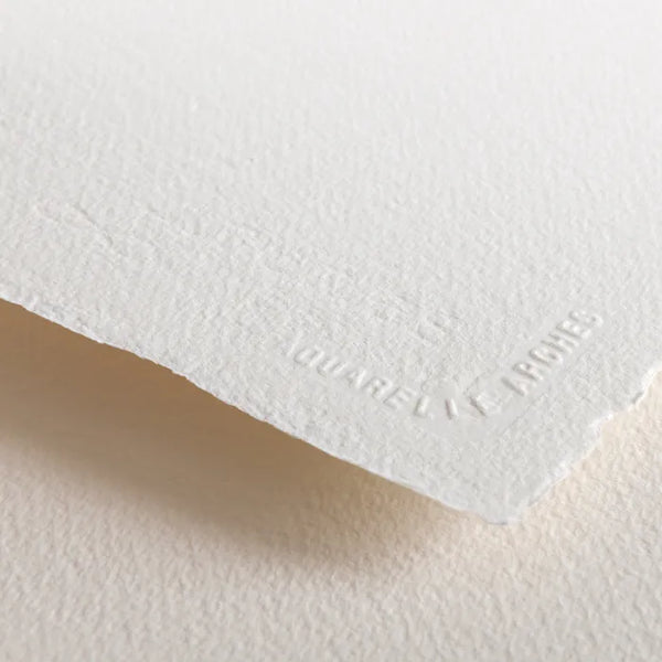 Arches Watercolour Natural White 56x76cm 850gsm Rough Paper Pack Of 5 Sheets