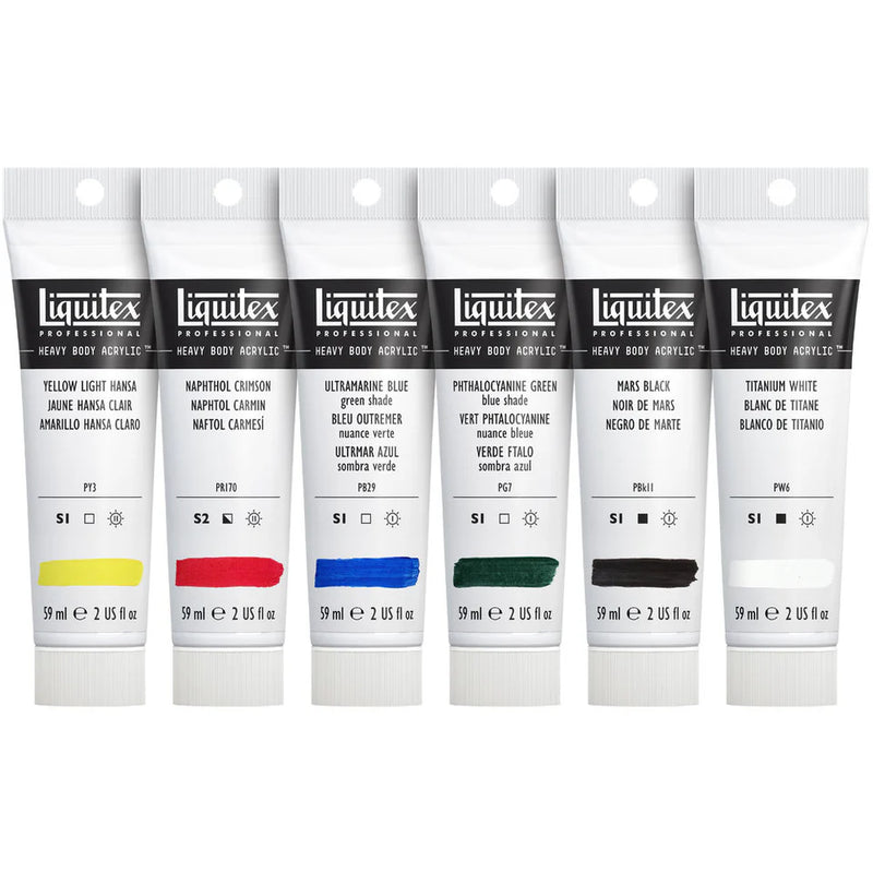 Liquitex Heavy Body Paint 59ml Classic Set Of 6