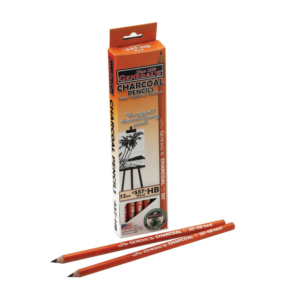 General's 557 Charcoal Pencils - HB, 2B, 6B - Boxes of 12