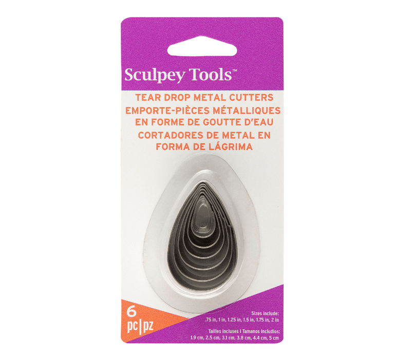 Sculpey Cutter Teardrops Set Of 6